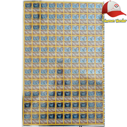 Wizards of the Coast 2000 Chinese Pokémon Base Set 1st Edition Machamp Holo Uncut Sheet