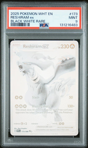 Pokemon Reshiram ex White Flare Rare 173/086 PSA 9