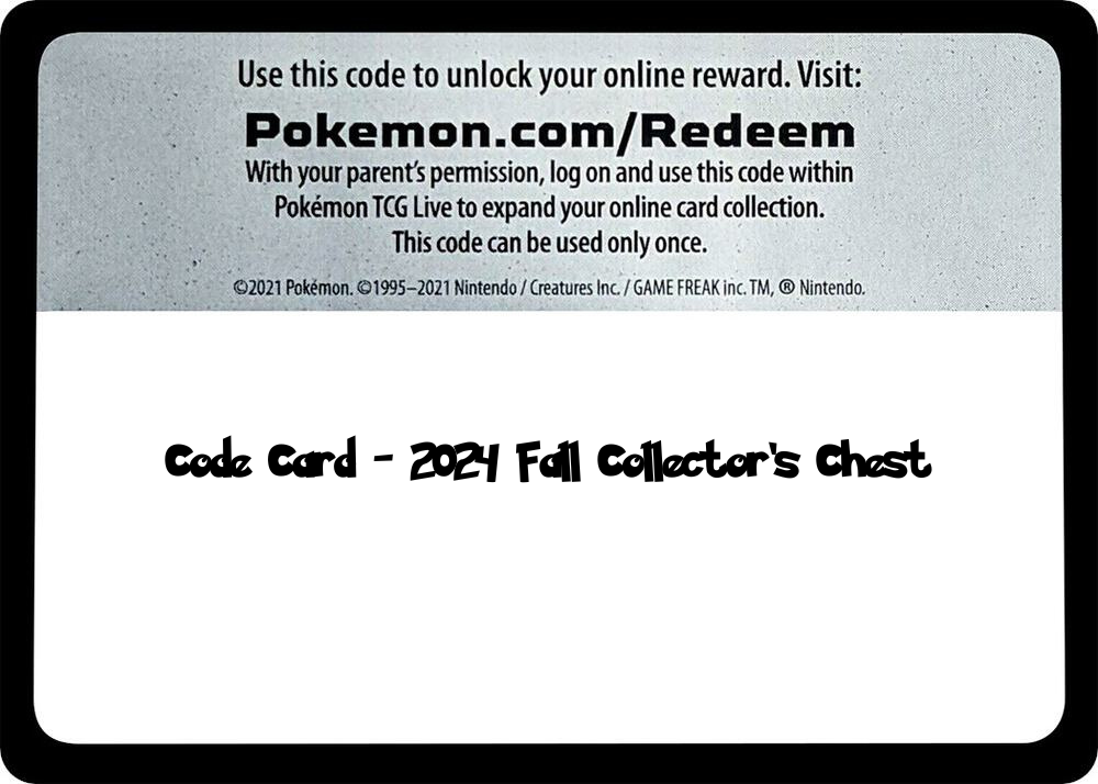 2024 Fall Collector's Chest - TCG Code Card