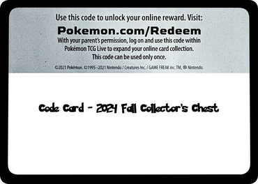 2024 Fall Collector's Chest - TCG Code Card