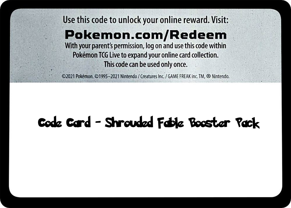 Shrouded Fable Booster Pack - TCG Code Card