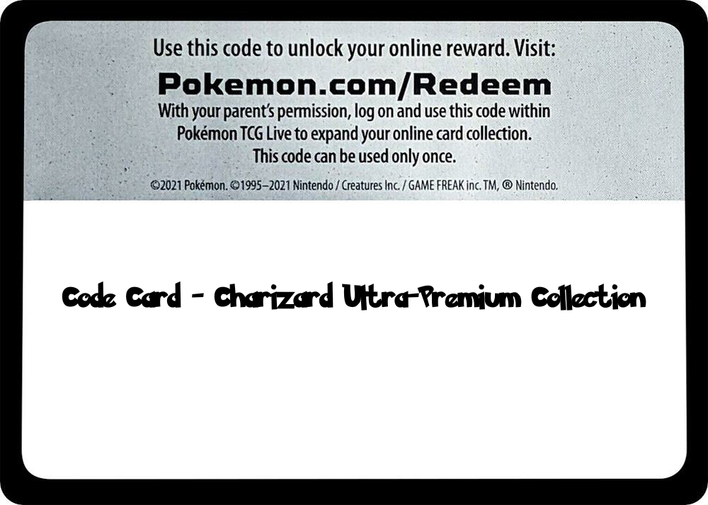 Charizard Ultra-Premium Collection - TCG Code Card