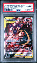 Pokemon Naganadel & Guzzlord GX Cosmic Eclipse 224/236 PSA 10