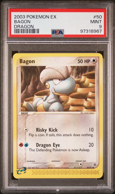 PSA 9 - 2003 EX Dragon Bagon 50/97 Pokemon Card