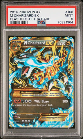 Pokemon M Charizard EX Ultra Rare Flashfire 108/106 PSA 9