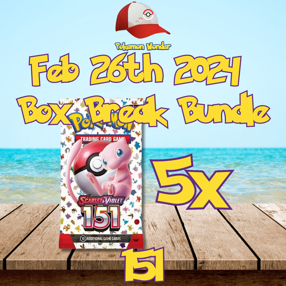 Feb 26th 2024 Live Box Break Booster Pack Bundle