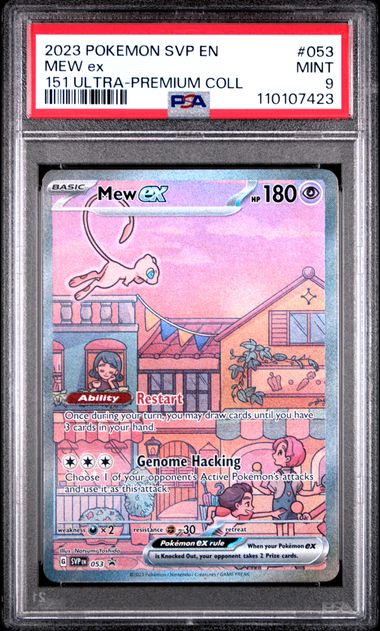 PSA 9 - 2023 S&V Black Star Promo Mew ex SVP053 Alternate Art 151 UPC Promo