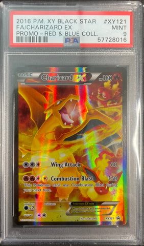 PSA 9 - 2016 Charizard EX XY121 Black Star Promo FULL ART HOLO PROMO