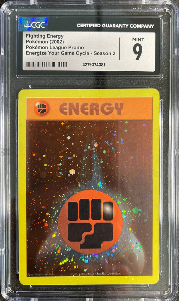 CGC 9 - 2002 League Promo Fighting Energy - Energize Your Game Cycle - Season 2