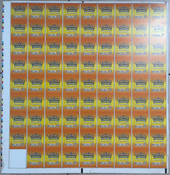 Pokemon Action Flipz Series One Premier Edition Uncut Sheet 21-30 - Vintage 1999