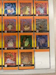Pokemon Action Flipz Series One Premier Edition Uncut Sheet - Entire Set 1-40 - Vintage 1999 - 1 of 2