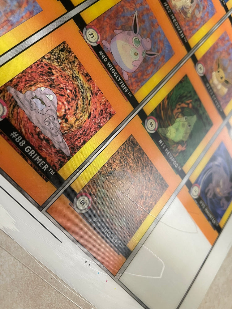 Pokemon Action Flipz Series One Premier Edition Uncut Sheet - Entire Set 1-40 - Vintage 1999 - 1 of 2