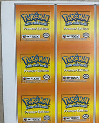Pokemon Action Flipz Series One Premier Edition Uncut Sheet - Entire Set 1-40 - Vintage 1999 - 1 of 2