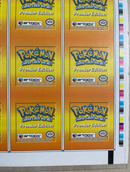 Pokemon Action Flipz Series One Premier Edition Uncut Sheet - Entire Set 1-40 - Vintage 1999 - 1 of 2