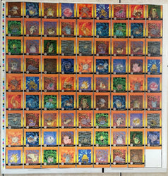 Pokemon Action Flipz Series One Premier Edition Uncut Sheet - Entire Set 1-40 - Vintage 1999 - 2 of 2