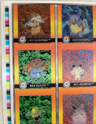 Pokemon Action Flipz Series One Premier Edition Uncut Sheet - Entire Set 1-40 - Vintage 1999 - 2 of 2