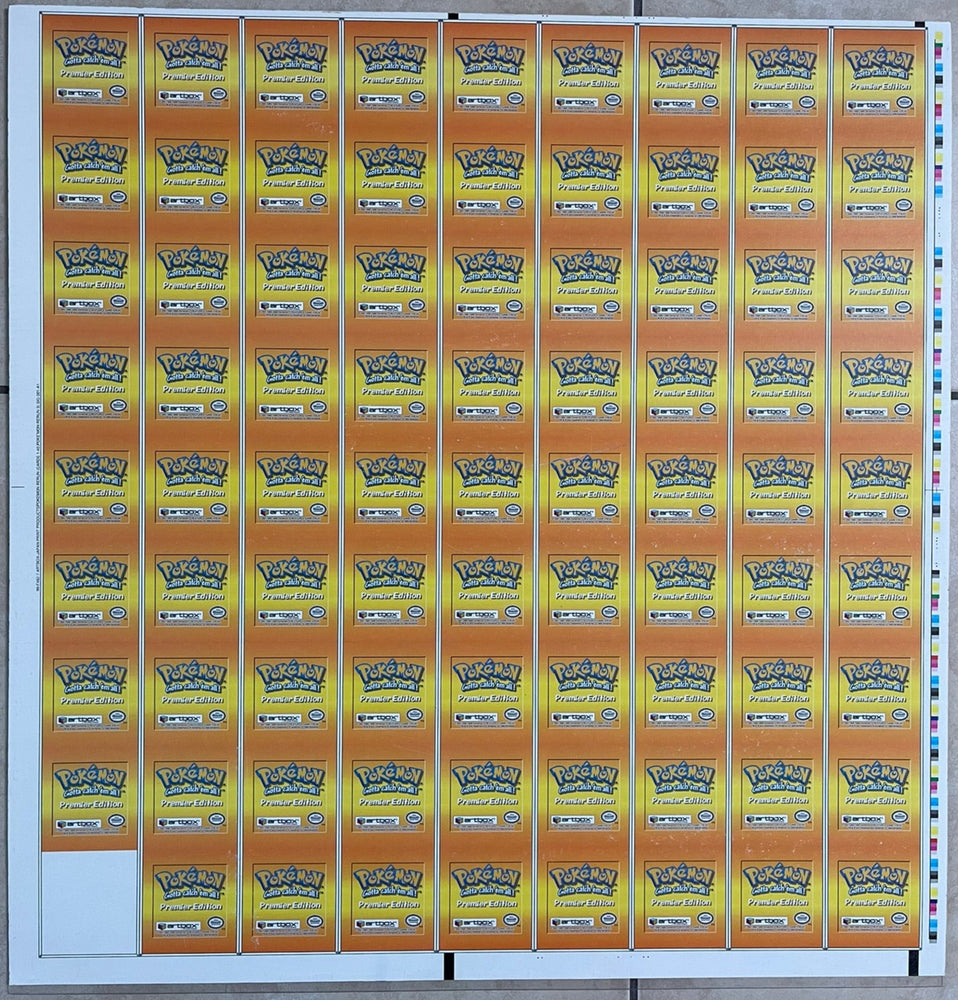 Pokemon Action Flipz Series One Premier Edition Uncut Sheet - Entire Set 1-40 - Vintage 1999 - 2 of 2