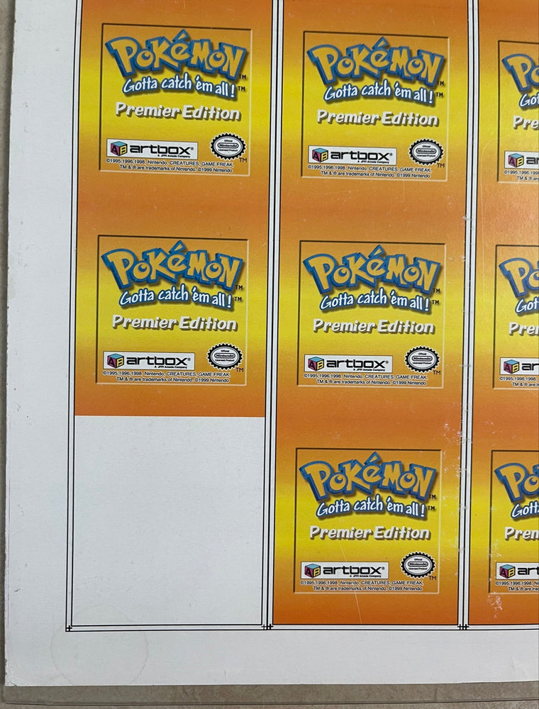 Pokemon Action Flipz Series One Premier Edition Uncut Sheet - Entire Set 1-40 - Vintage 1999 - 2 of 2