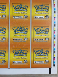 Pokemon Action Flipz Series One Premier Edition Uncut Sheet - Entire Set 1-40 - Vintage 1999 - 2 of 2