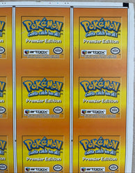 Pokemon Action Flipz Series One Premier Edition Uncut Sheet 31-40 - Vintage 1999