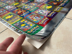 Topps 1999 Pokémon TV Series 2 Toppers Uncut Sheet