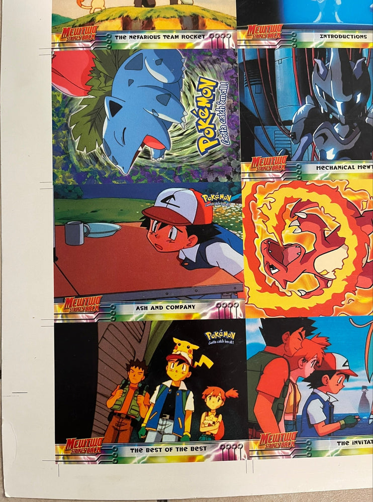 Topps 1999 Pokémon The First Movie Uncut Sheet - 1 of 2