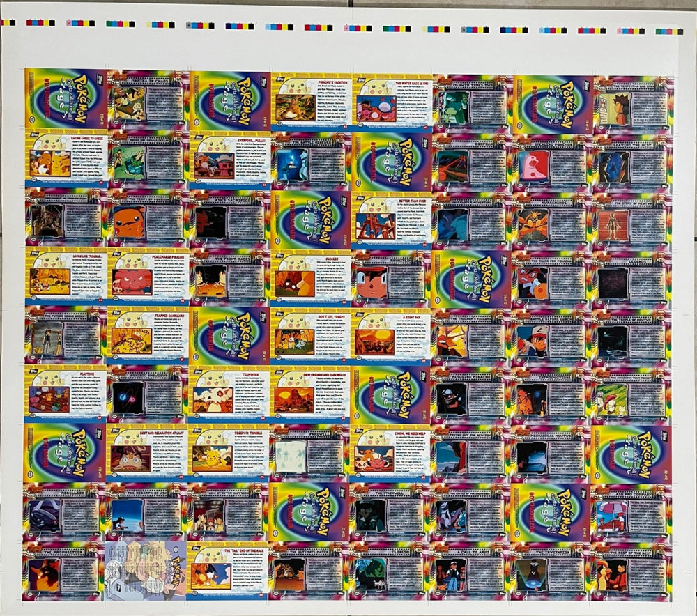 Topps 1999 Pokémon The First Movie Uncut Sheet - 1 of 2