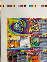 Topps 1999 Pokémon The First Movie Uncut Sheet - 1 of 2