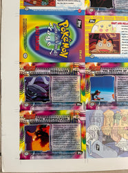Topps 1999 Pokémon The First Movie Uncut Sheet - 1 of 2