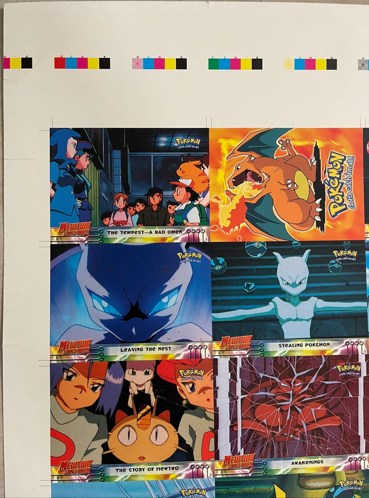 Topps 1999 Pokémon The First Movie Uncut Sheet - 2 of 2