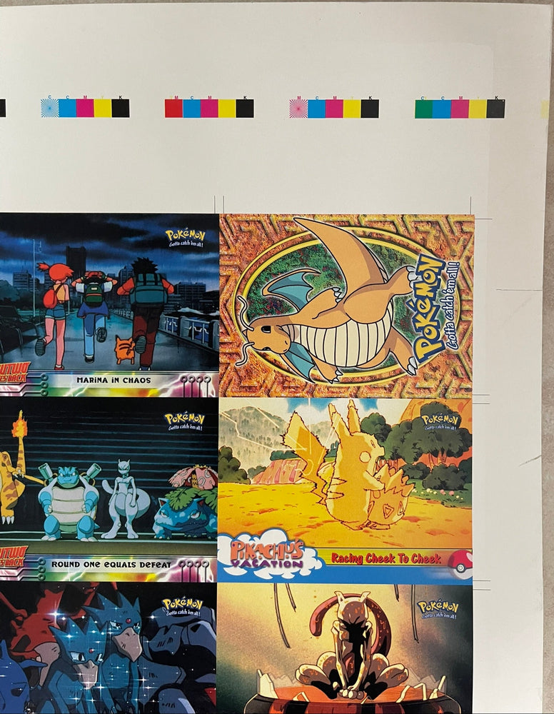 Topps 1999 Pokémon The First Movie Uncut Sheet - 2 of 2