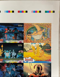 Topps 1999 Pokémon The First Movie Uncut Sheet - 2 of 2