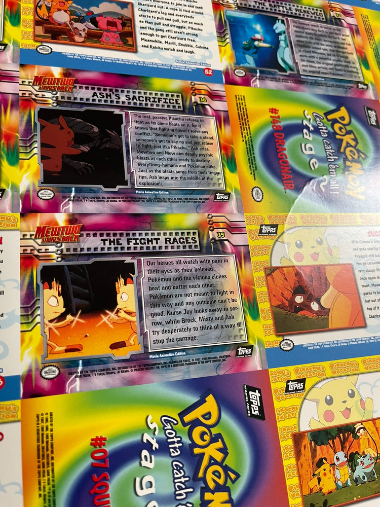 Topps 1999 Pokémon The First Movie Uncut Sheet - 2 of 2