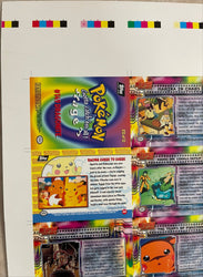 Topps 1999 Pokémon The First Movie Uncut Sheet - 2 of 2