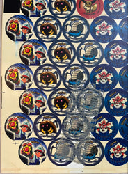 1999 Pokémon Vintage Tazos Uncut Sheet - Double Print Error