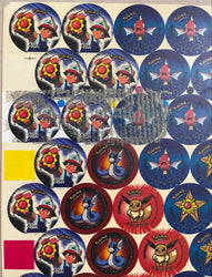1999 Pokémon Vintage Tazos Uncut Sheet - Double Print Error