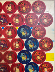 1999 Pokémon Vintage Tazos Uncut Sheet - Double Print Error