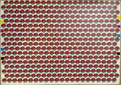 1999 Pokémon Vintage Tazos Uncut Sheet - Double Print Error
