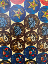 1999 Pokémon Vintage Tazos Uncut Sheet - Double Print Error