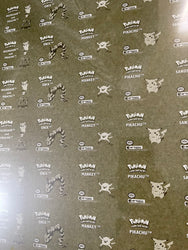 1999 Pokémon Artbox GOLD Uncut Sheet