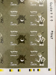 1999 Pokémon Artbox GOLD Uncut Sheet