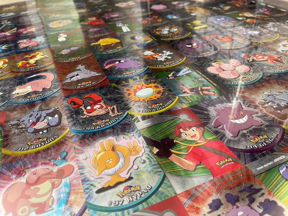 Topps 2000 Pokémon TV Series 2 Silver Foil 50/50 Complete Set Uncut Sheet