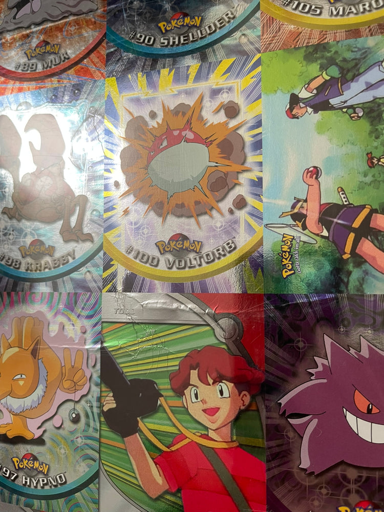 Topps 2000 Pokémon TV Series 2 Silver Foil 50/50 Complete Set Uncut Sheet