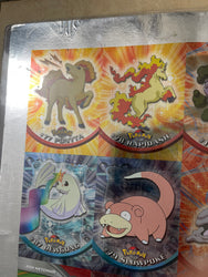Topps 2000 Pokémon TV Series 2 Silver Foil 50/50 Complete Set Uncut Sheet