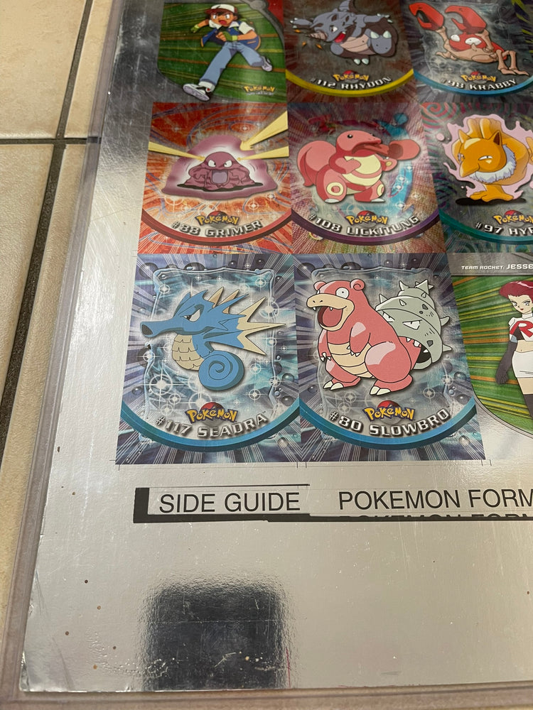 Topps 2000 Pokémon TV Series 2 Silver Foil 50/50 Complete Set Uncut Sheet