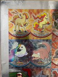 Topps 2000 Pokémon TV Series 2 Silver Foil 50/50 Complete Set Uncut Sheet