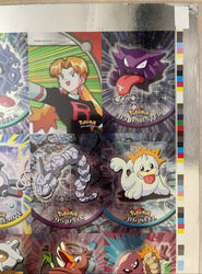 Topps 2000 Pokémon TV Series 2 Silver Foil 50/50 Complete Set Uncut Sheet