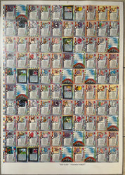 Topps 2000 Pokémon TV Series 2 Silver Foil 50/50 Complete Set Uncut Sheet