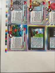Topps 2000 Pokémon TV Series 2 Silver Foil 50/50 Complete Set Uncut Sheet