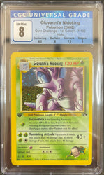 Pokemon 1st Edition Gym Challenge Giovanni's Nidoking 7/132 - CGC 8 NM-MT w/ Sub-Grades